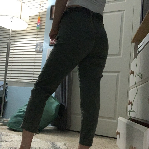Dark Green Pants - Picture 2 of 3
